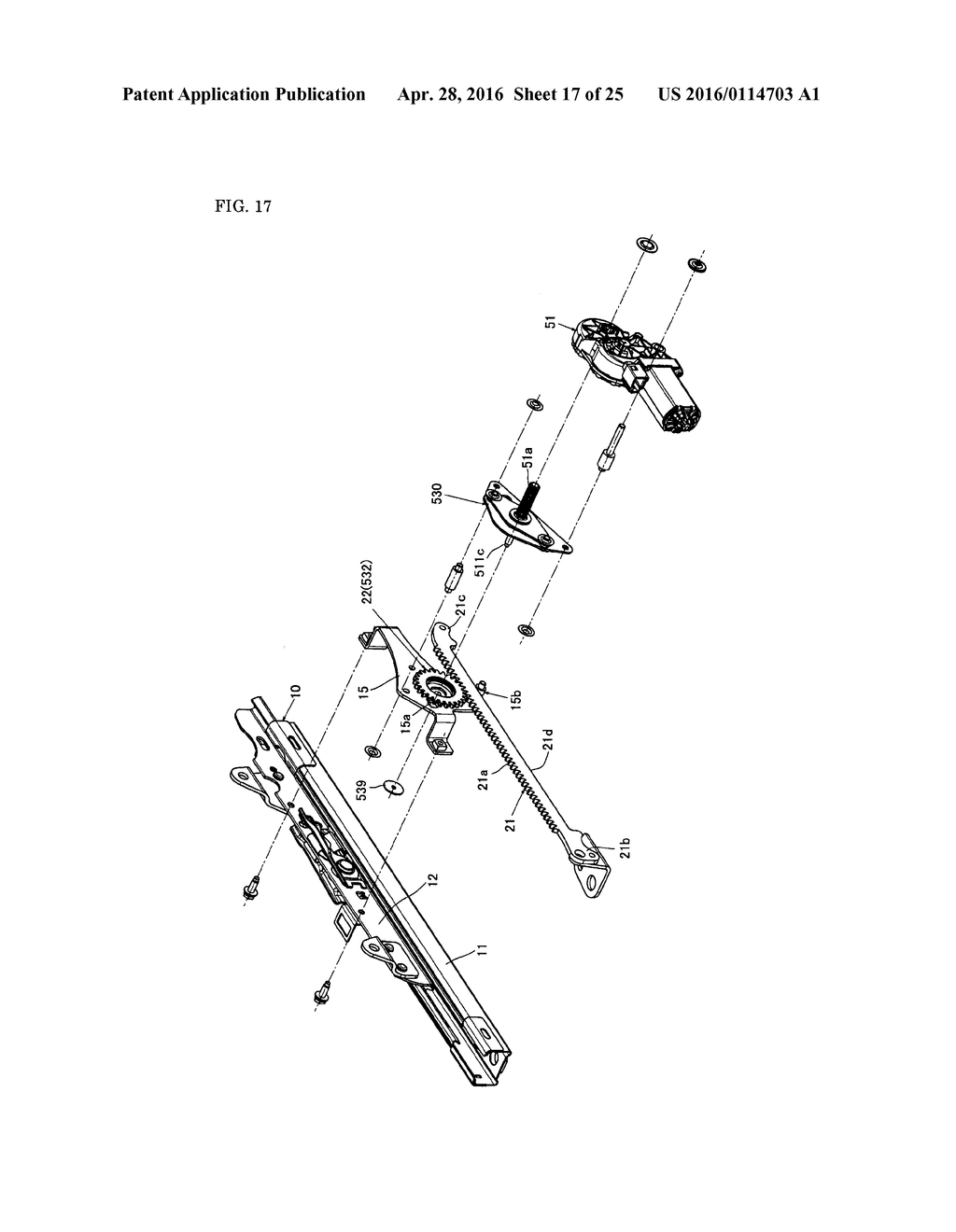 POWER SEAT SLIDE DEVICE AND VEHICLE SEAT - diagram, schematic, and image 18