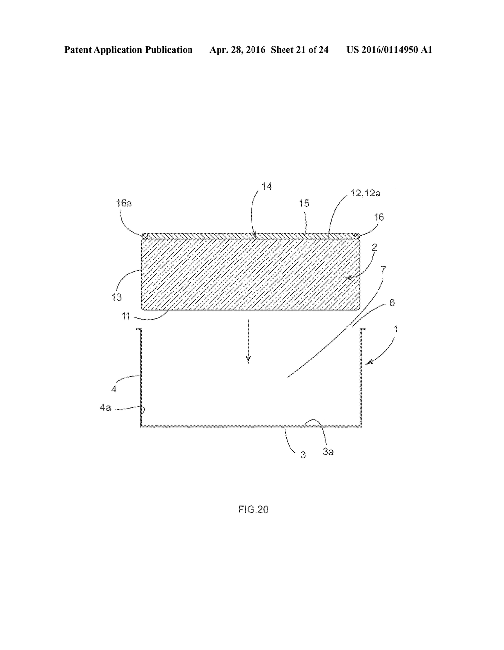 RIGID CONTAINER FOR A FLEXIBLE POUCH FOR HOLDING A BIOPHARMACEUTICAL     FLUID, ASSEMBLY COMPRISING SUCH A FLEXIBE POUCH AND SUCH A CONTAINER, AND     METHOD FOR USING SUCH A CONTAINER - diagram, schematic, and image 22