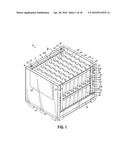 Container Having Sliding Support Assemblies For Supporting Dunnage diagram and image