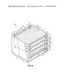 Container Having Sliding Support Assemblies For Supporting Dunnage diagram and image