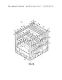 Container Having Sliding Support Assemblies For Supporting Dunnage diagram and image