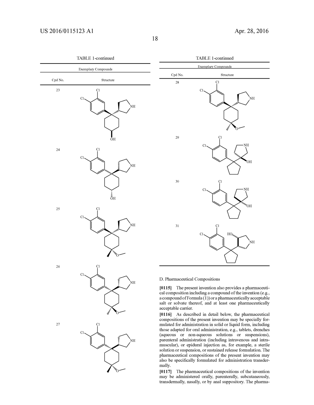 PYRROLIDINE TRIPLE REUPTAKE INHIBITORS - diagram, schematic, and image 19