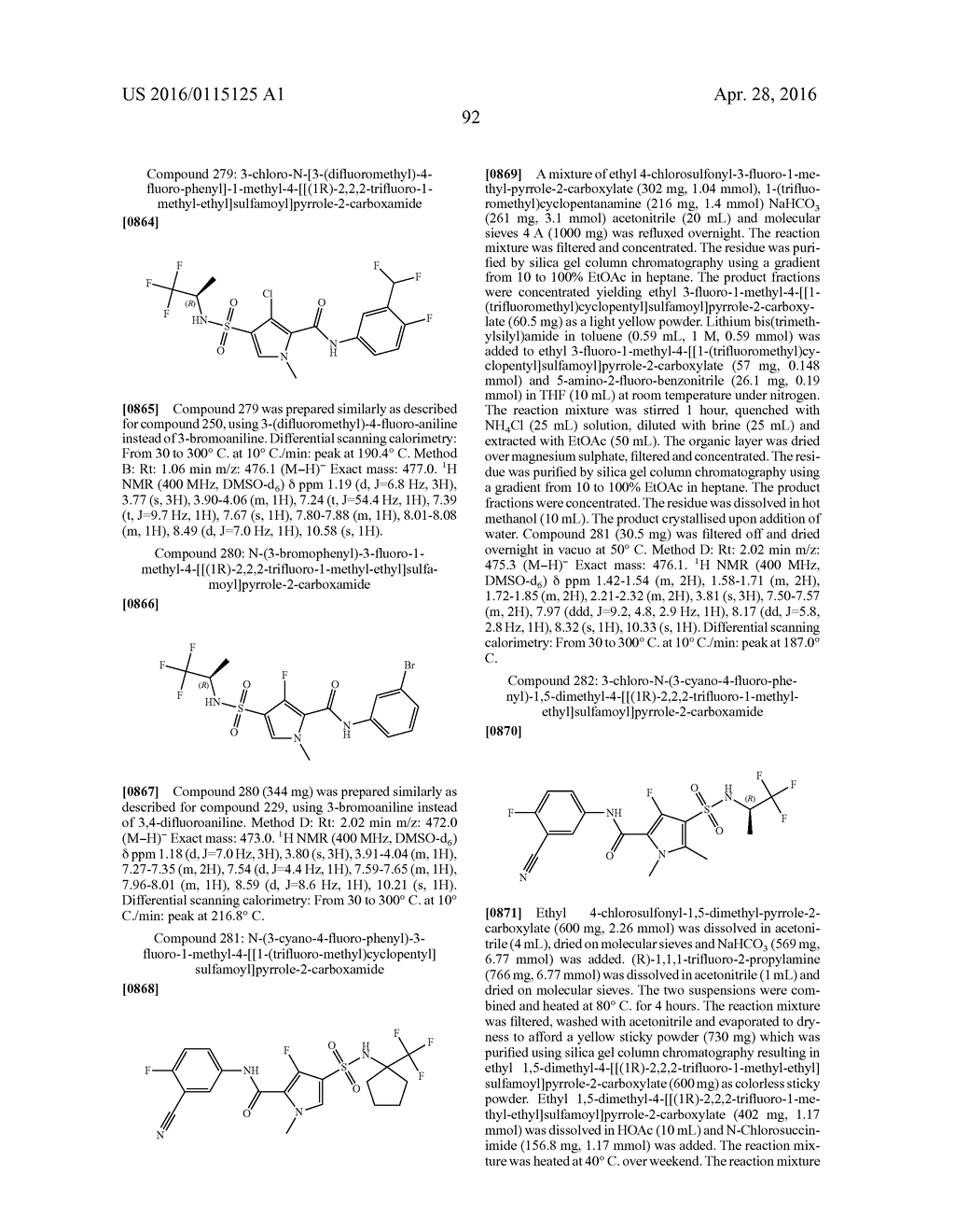 SULPHAMOYLPYRROLAMIDE DERIVATIVES AND THE USE THEREOF AS MEDICAMENTS FOR     THE TREATMENT OF HEPATITIS B - diagram, schematic, and image 93