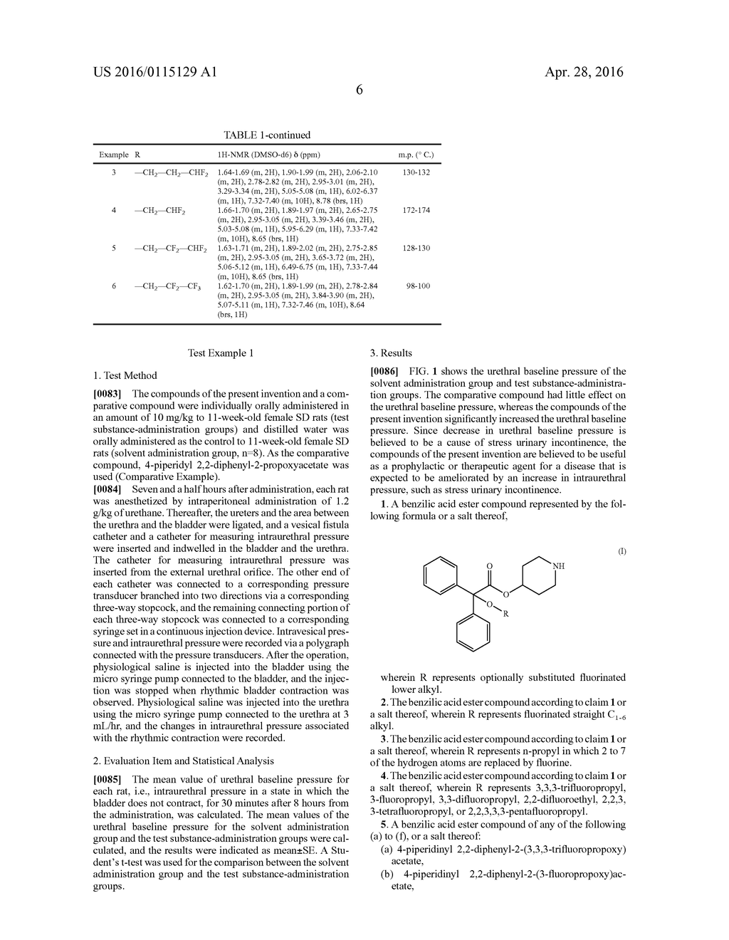 NOVEL FLUORINATED BENZILIC ACID ESTER COMPOUND AND SALT THEREOF - diagram, schematic, and image 08