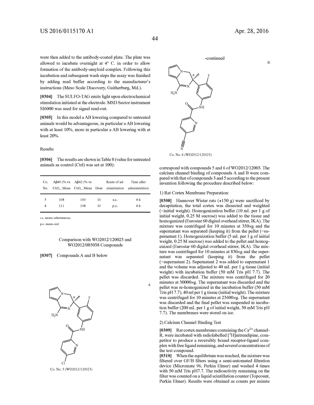 4-AMINO-6-PHENYL-5,6-DIHYDROIMIDAZO[1,5-A]PYRAZINE DERIVATIVES AS     INHIBITORS OF BETA-SECRETASE (BACE) - diagram, schematic, and image 45