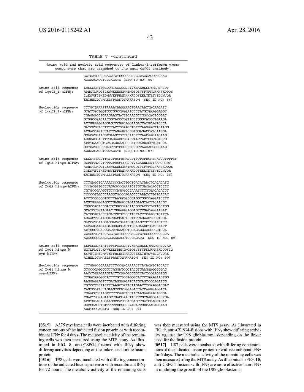 ANTI-CSPG4 FUSIONS WITH INTERFERON FOR THE TREATMENT OF MALIGNANCY - diagram, schematic, and image 58