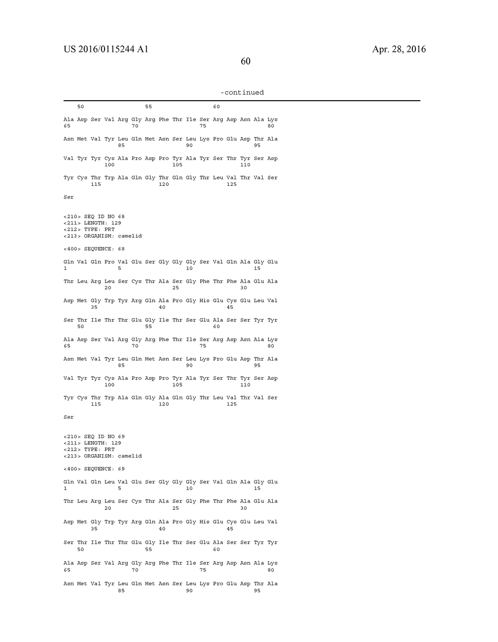 SINGLE DOMAIN ANTIBODIES DIRECTED AGAINST KRAS - diagram, schematic, and image 73