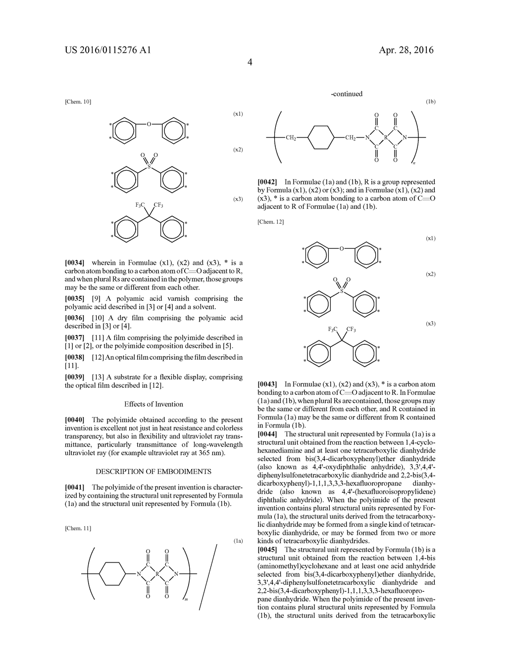 TRANSPARENT POLYIMIDE AND PRECURSOR THEREOF - diagram, schematic, and image 05