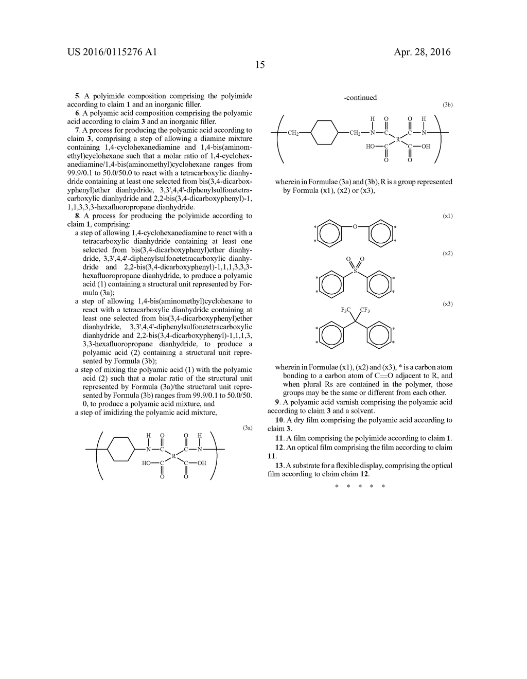 TRANSPARENT POLYIMIDE AND PRECURSOR THEREOF - diagram, schematic, and image 16