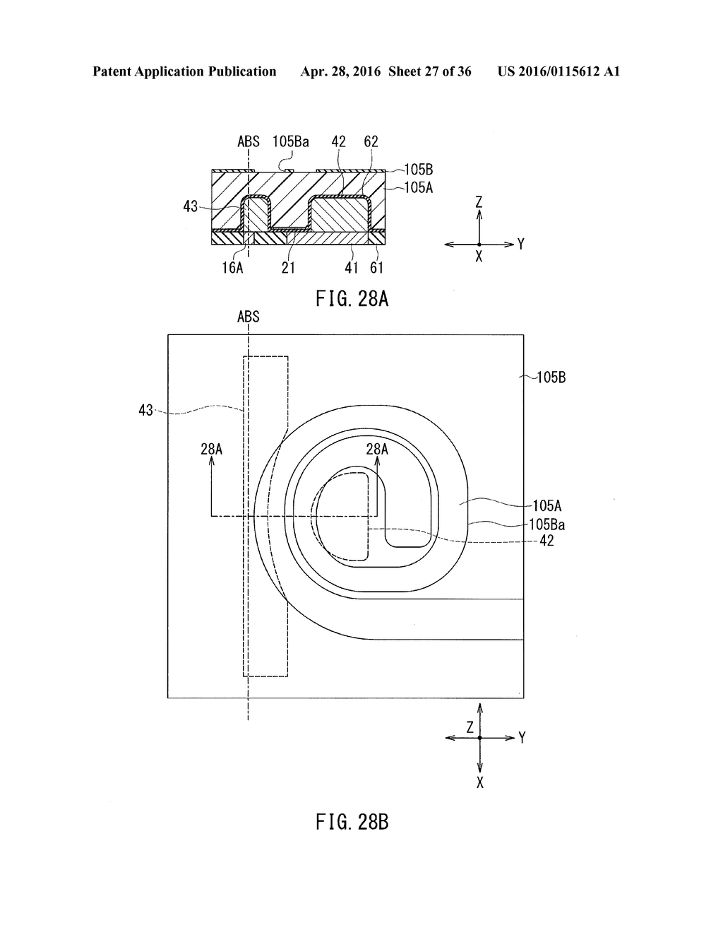 METHOD OF MANUFACTURING A THIN-FILM MAGNETIC HEAD INCLUDING A COIL AND A     MAGNETIC PATH FORMING SECTION - diagram, schematic, and image 28