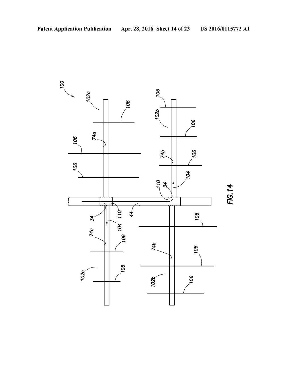 System and Methods for Constructing and Fracture Stimulating Multiple     Ultra-Short Radius Laterals from A Parent Well - diagram, schematic, and image 15