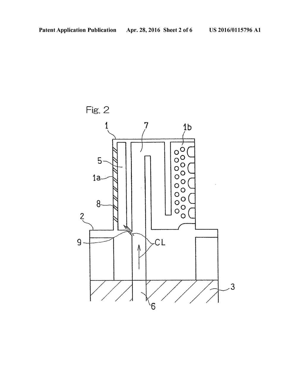 TURBINE BLADE COOLING STRUCTURE - diagram, schematic, and image 03