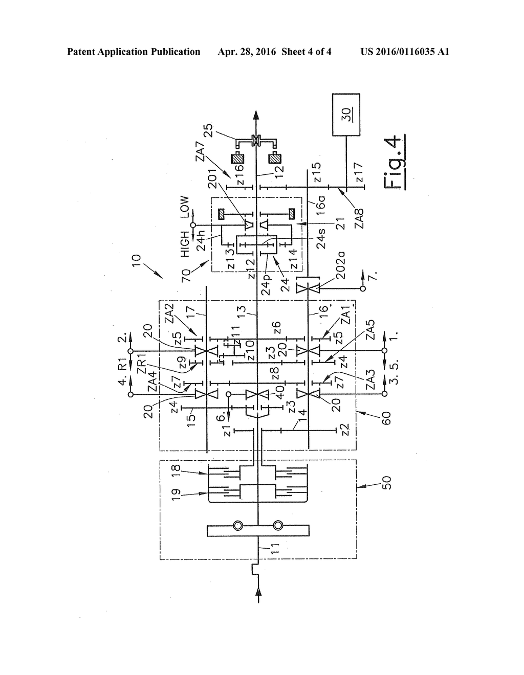 DUAL CLUTCH TRANSMISSION FOR A MOTOR VEHICLE - diagram, schematic, and image 05