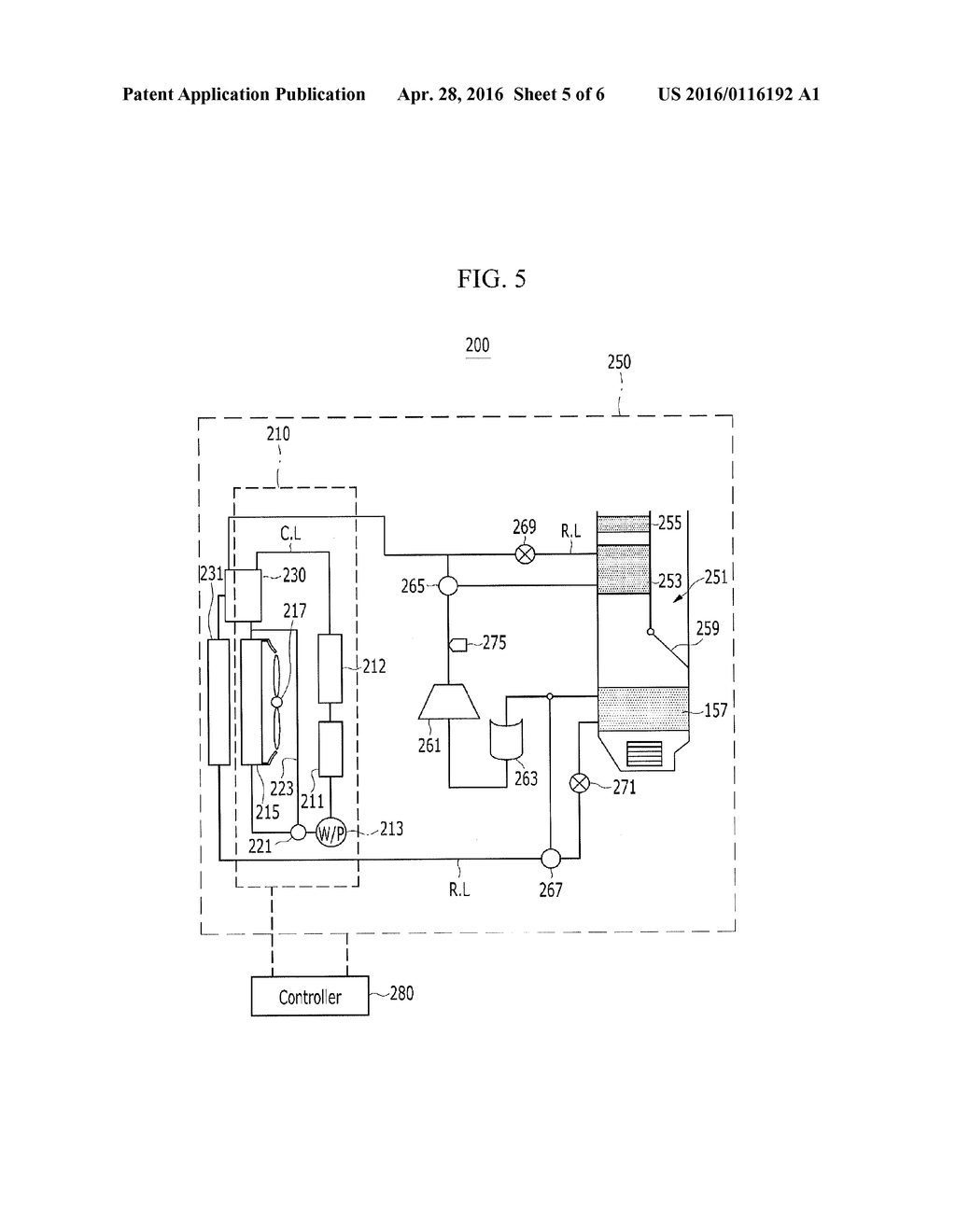 HEAT PUMP SYSTEM FOR VEHICLE AND METHOD OF CONTROLLING THE SAME - diagram, schematic, and image 06