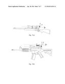 Telescopic Gun Sight with Offset Eyepoint diagram and image