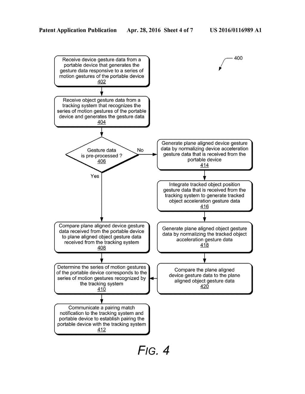 Portable Device Pairing with a Tracking System - diagram, schematic, and image 05