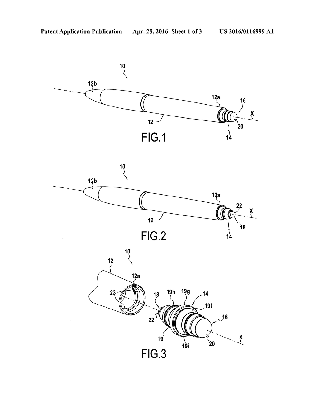 MANUAL DEVICE COMPRISING AN INVERTIBLE END PIECE OFR A CAPACTIVIE SCREEN - diagram, schematic, and image 02