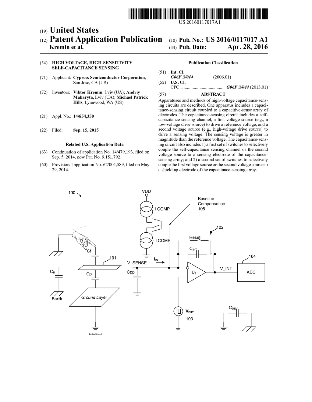 High voltage, High-sensitivity Self-capacitance Sensing - diagram, schematic, and image 01