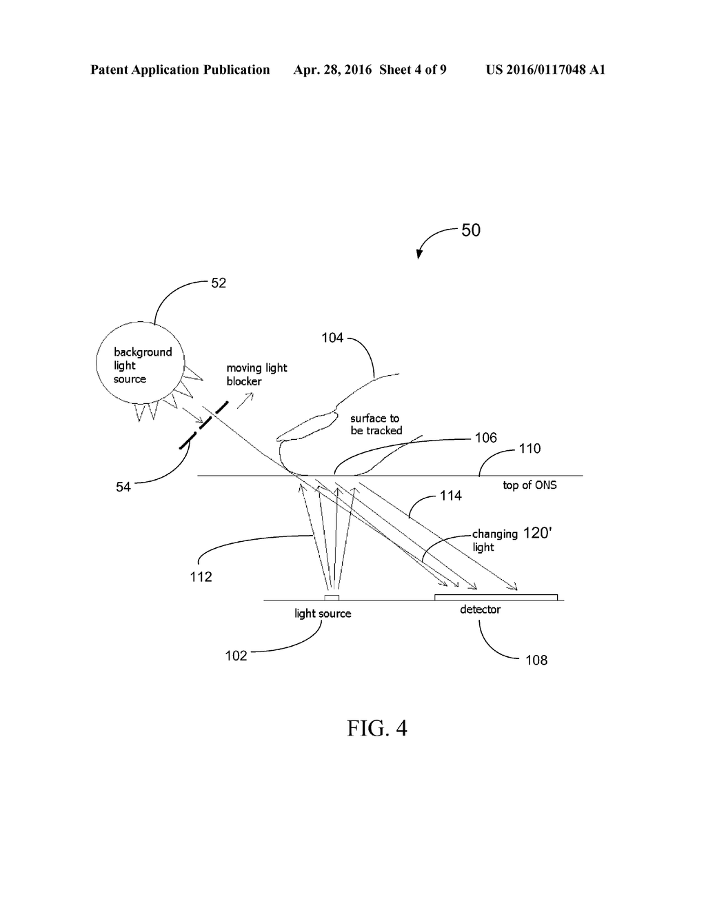 Background Light Detection for Optical Navigation Systems - diagram, schematic, and image 05