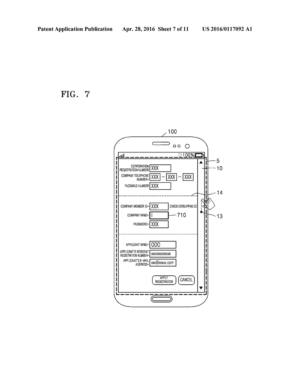 METHOD AND DEVICE FOR DISPLAYING IMAGE BY USING SCROLL BAR - diagram, schematic, and image 08