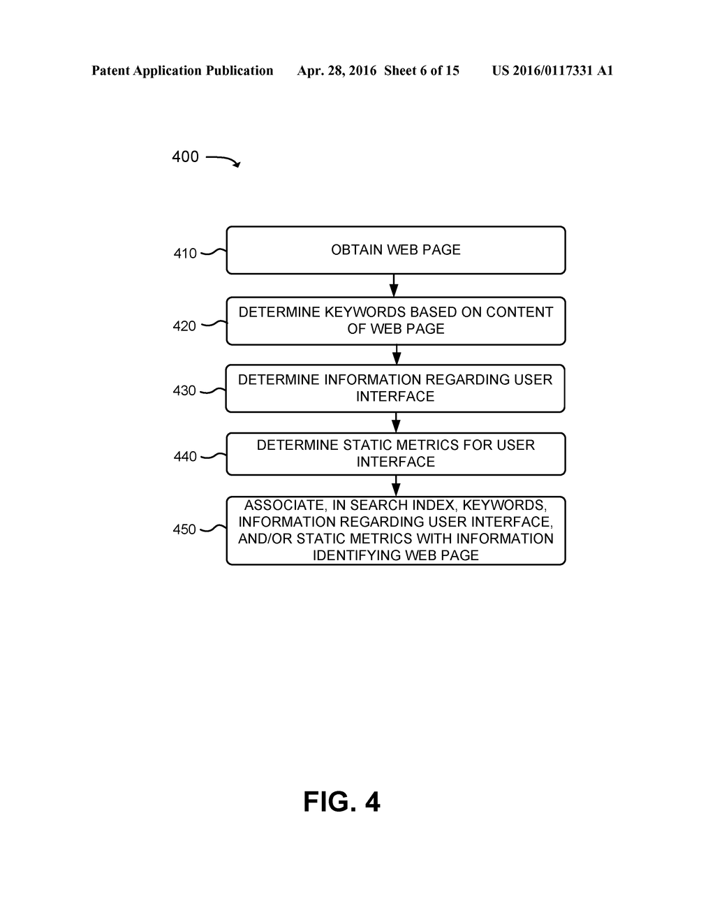 Providing a Search Results Document That Includes a User Interface for     Performing an Action in Connection with a Web Page Identified in the     Search Results Document - diagram, schematic, and image 07