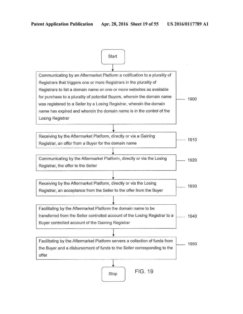 LOSING REGISTRAR SELLING A DOMAIN NAME FOR A SELLER - diagram, schematic, and image 20