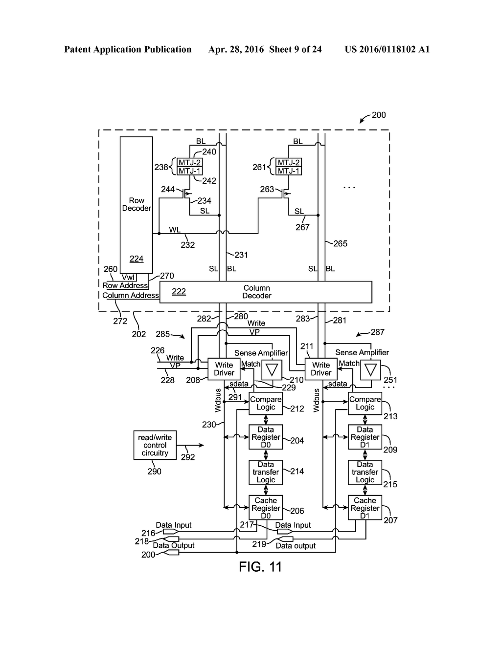 METHOD AND APPARATUS FOR WRITING TO A MAGNETIC TUNNEL JUNCTION (MTJ) BY     APPLYING INCREMENTALLY INCREASING VOLTAGE LEVEL - diagram, schematic, and image 10