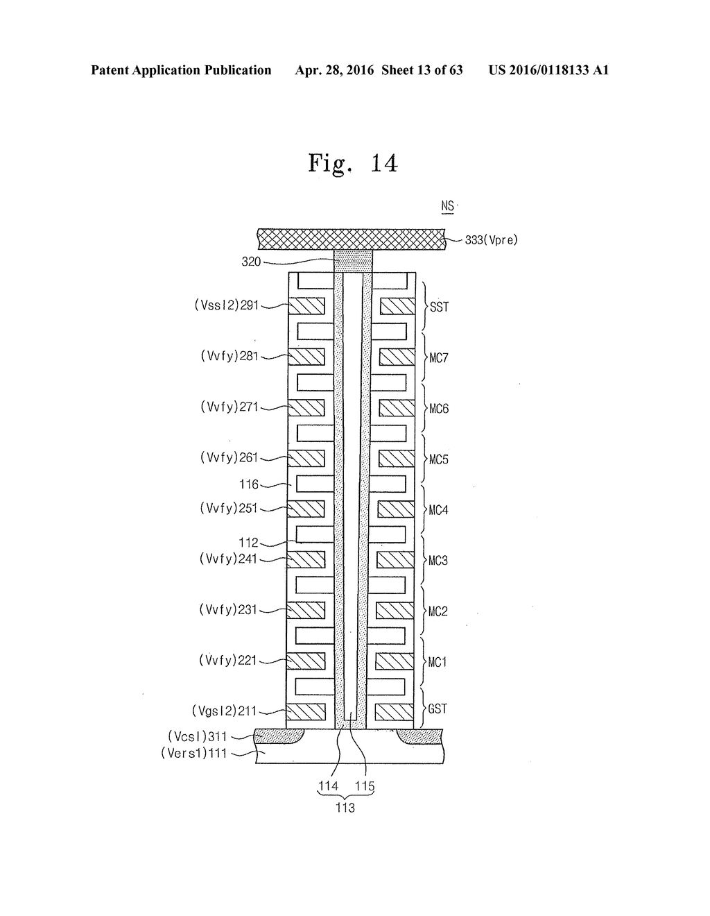 NONVOLATILE MEMORY DEVICE, OPERATING METHOD THEREOF AND MEMORY SYSTEM     INCLUDING THE SAME - diagram, schematic, and image 14