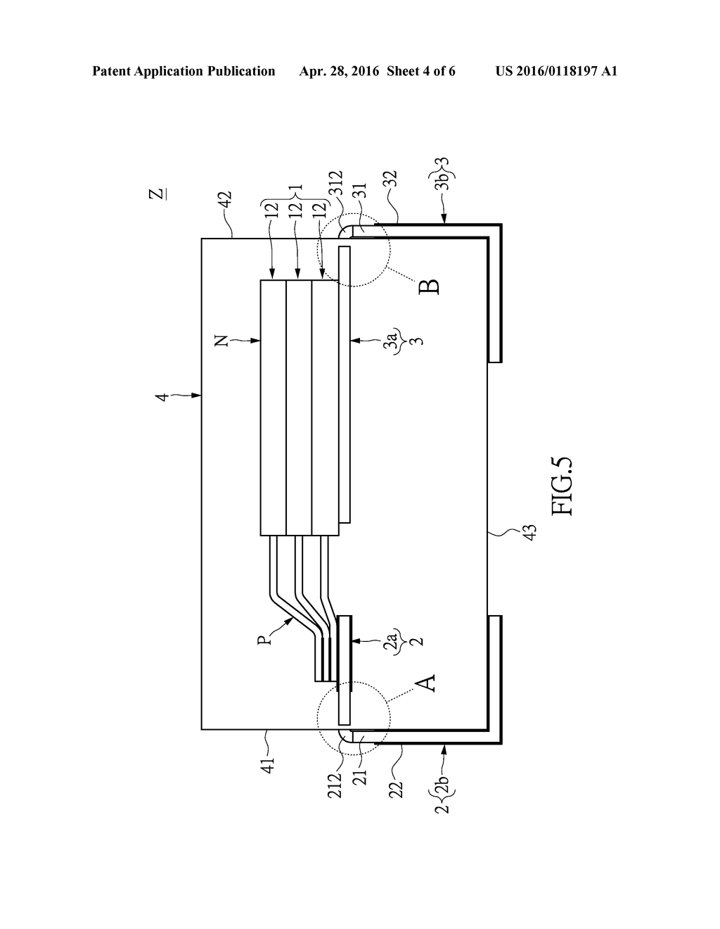 METHOD FOR MAKING SOLID ELECTROLYTIC CAPACITOR PACKAGE STRUCTURE WITH     IMPROVED CONDUCTIVE TERMINALS - diagram, schematic, and image 05