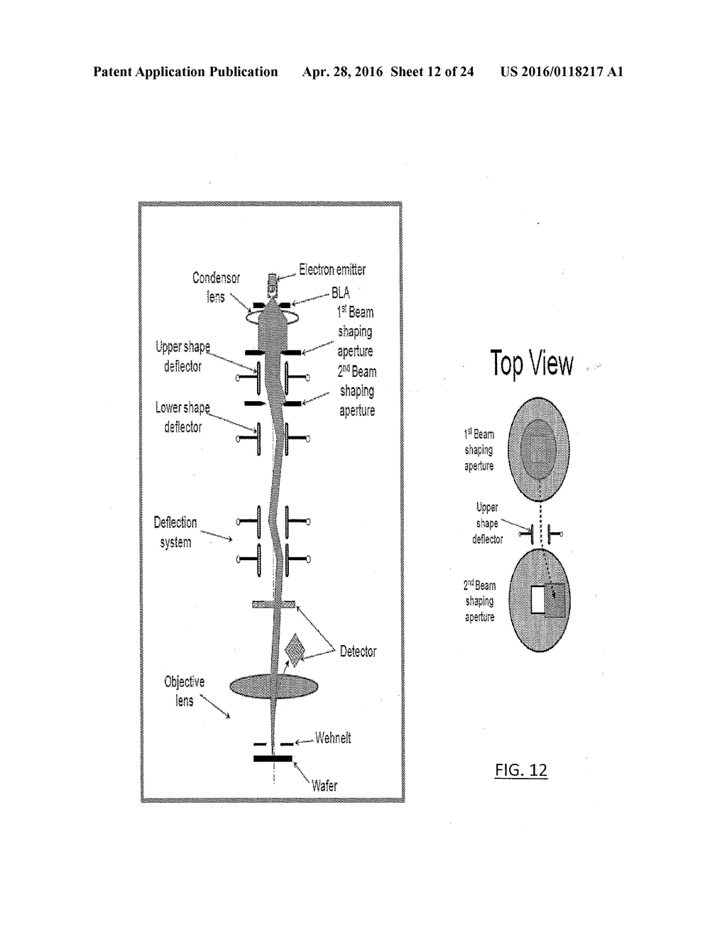 E-BEAM INSPECTION APPARATUS AND METHOD OF USING THE SAME ON VARIOUS     INTEGRATED CIRCUIT CHIPS - diagram, schematic, and image 13