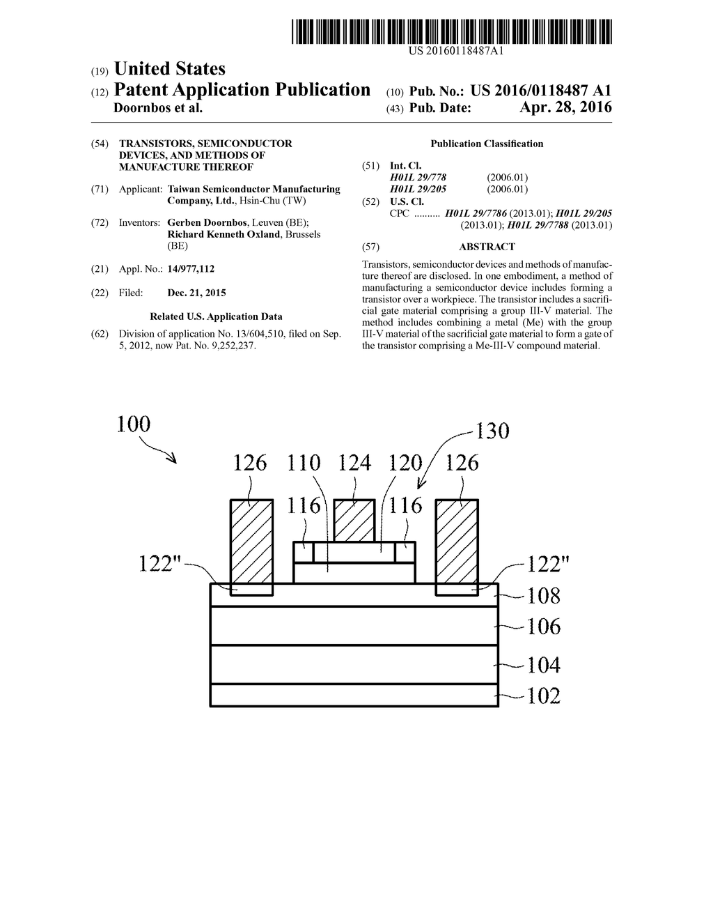 Transistors, Semiconductor Devices, and Methods of Manufacture Thereof - diagram, schematic, and image 01