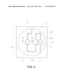 CIRCUIT STRUCTURE OF A FLIP-CHIP LIGHT EMITTING DIODE diagram and image