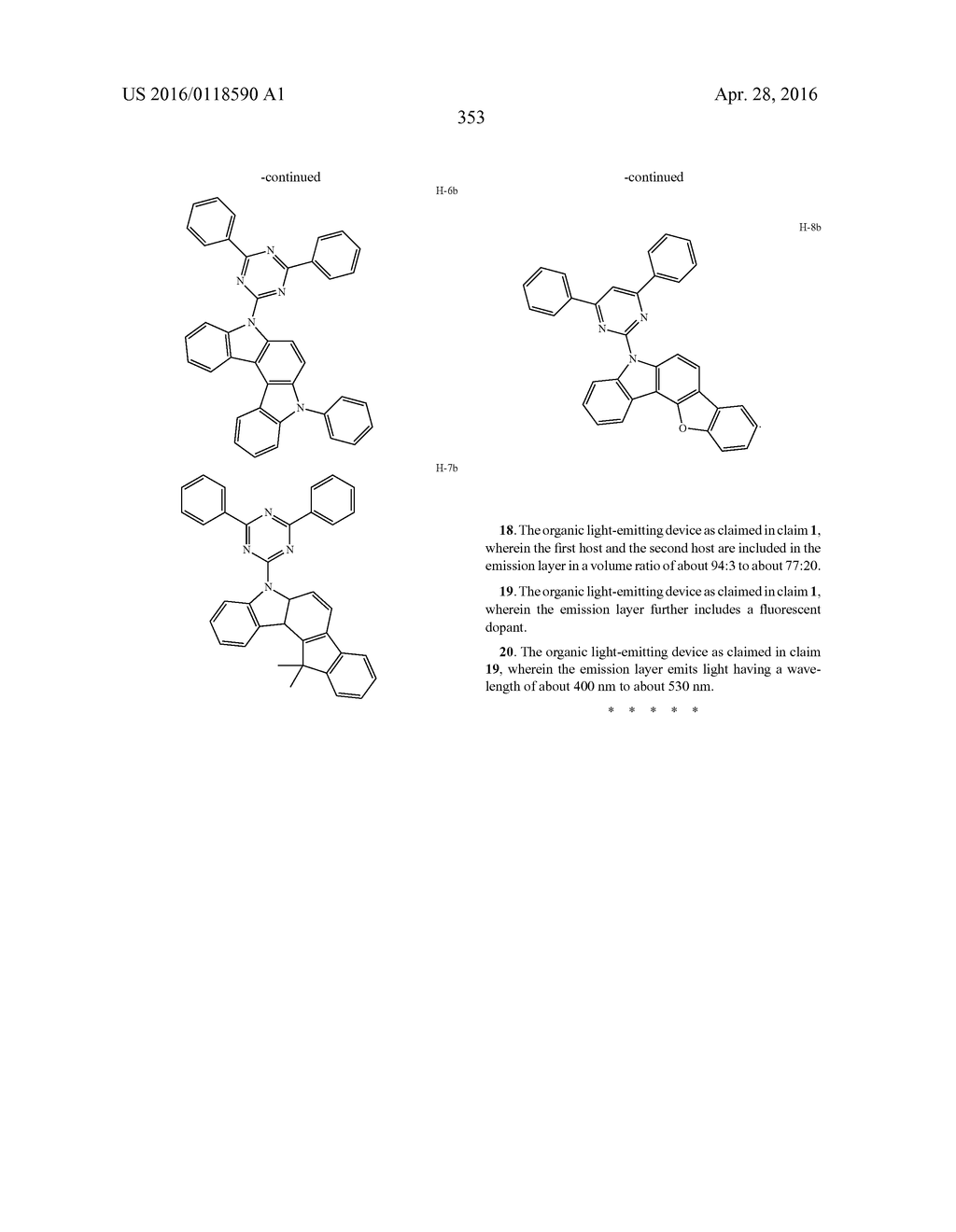 ORGANIC LIGHT-EMITTING DEVICES - diagram, schematic, and image 355