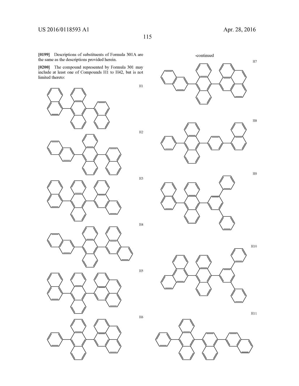 CONDENSED CYCLIC COMPOUND AND ORGANIC LIGHT-EMITTING DEVICE INCLUDING THE     SAME - diagram, schematic, and image 120