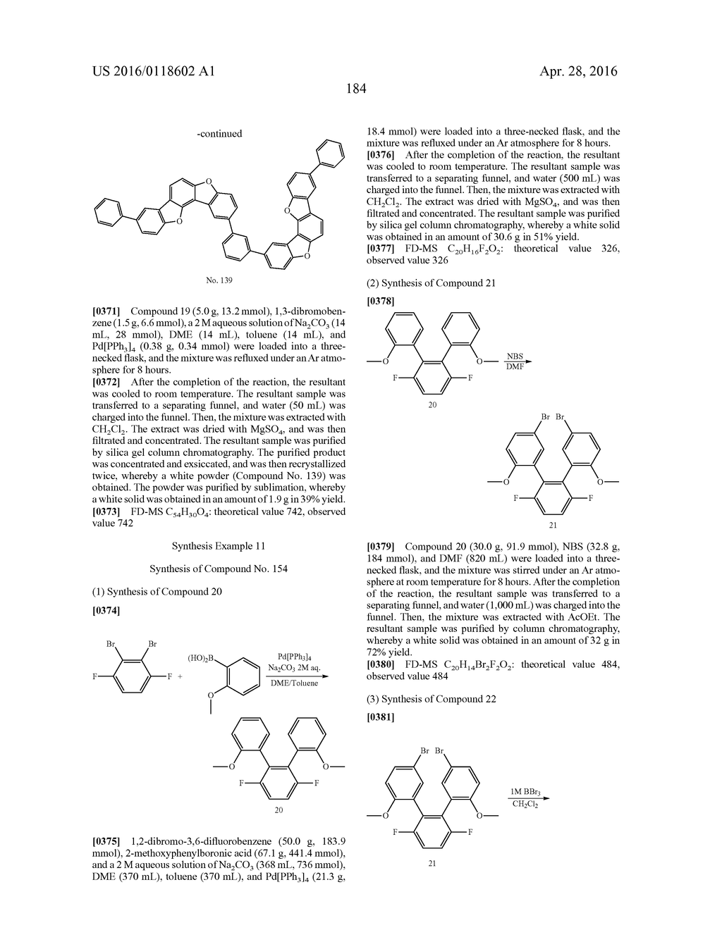 MATERIAL FOR ORGANIC ELECTROLUMINESCENCE DEVICE AND ORGANIC     ELECTROLUMINESCENCE DEVICE USING THE SAME - diagram, schematic, and image 185