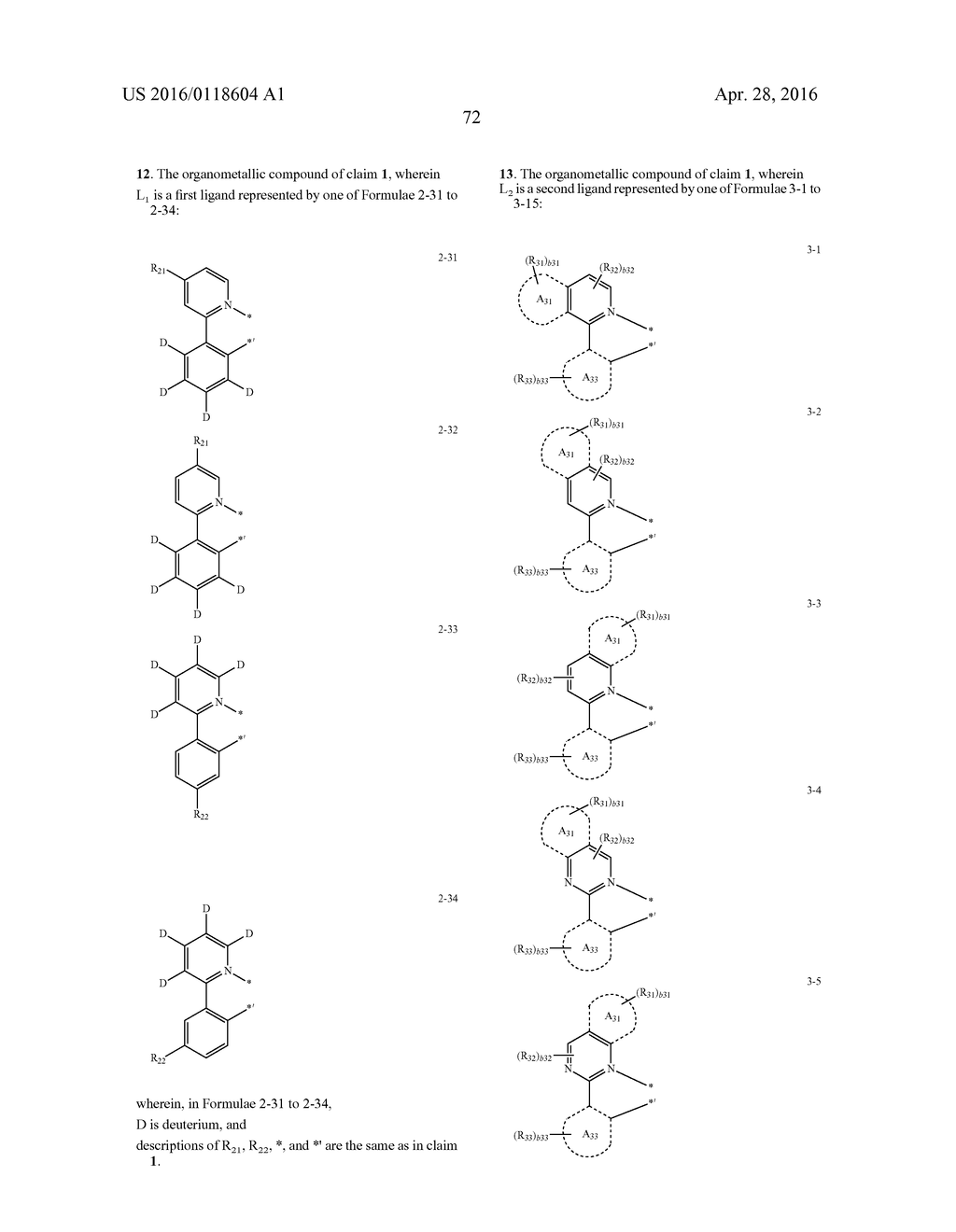 ORGANOMETALLIC COMPOUND AND ORGANIC LIGHT-EMITTING DEVICE INCLUDING THE     SAME - diagram, schematic, and image 74