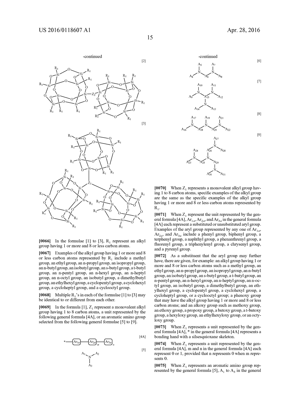 SILSESQUIOXANE COMPOUND, ORGANIC LIGHT EMITTING ELEMENT, DISPLAY     APPARATUS, IMAGE INFORMATION PROCESSING APPARATUS, AND IMAGE FORMING     APPARATUS - diagram, schematic, and image 17