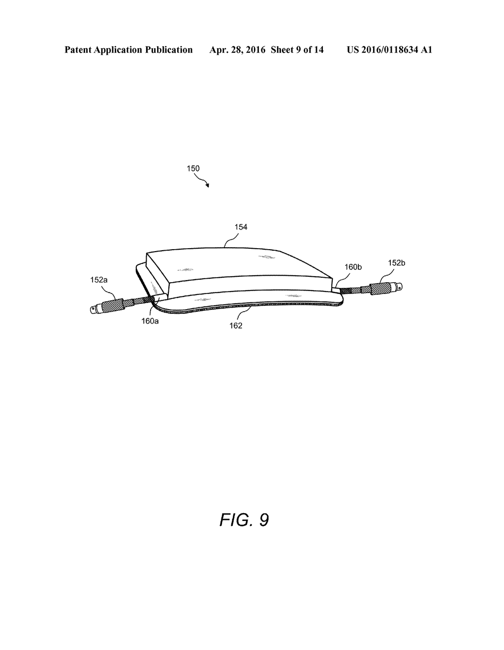 PORTABLE BATTERY PACK COMPRISING A BATTERY ENCLOSED BY A WEARABLE AND     REPLACEABLE POUCH OR SKIN - diagram, schematic, and image 10