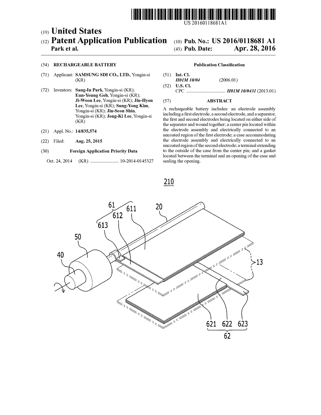 RECHARGEABLE BATTERY - diagram, schematic, and image 01