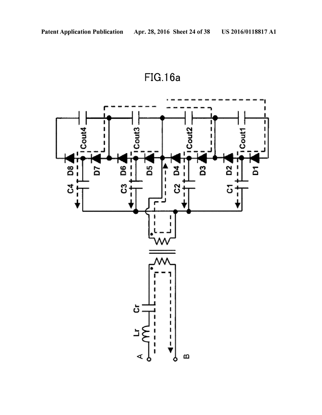 CHARGE-DISCHARGE DEVICE WITH EQUALIZATION FUNCTION USING BOTH CONVERTOR     AND MULTI-STAGE VOLTAGE DOUBLER RECTIFIER CIRCUIT - diagram, schematic, and image 25