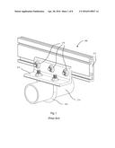 SOLAR ARRAY SUPPORT STRUCTURE, MOUNTING RAIL AND METHOD OF INSTALLATION     THEREOF diagram and image