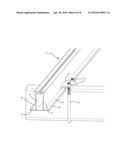 SOLAR ARRAY SUPPORT STRUCTURE, MOUNTING RAIL AND METHOD OF INSTALLATION     THEREOF diagram and image