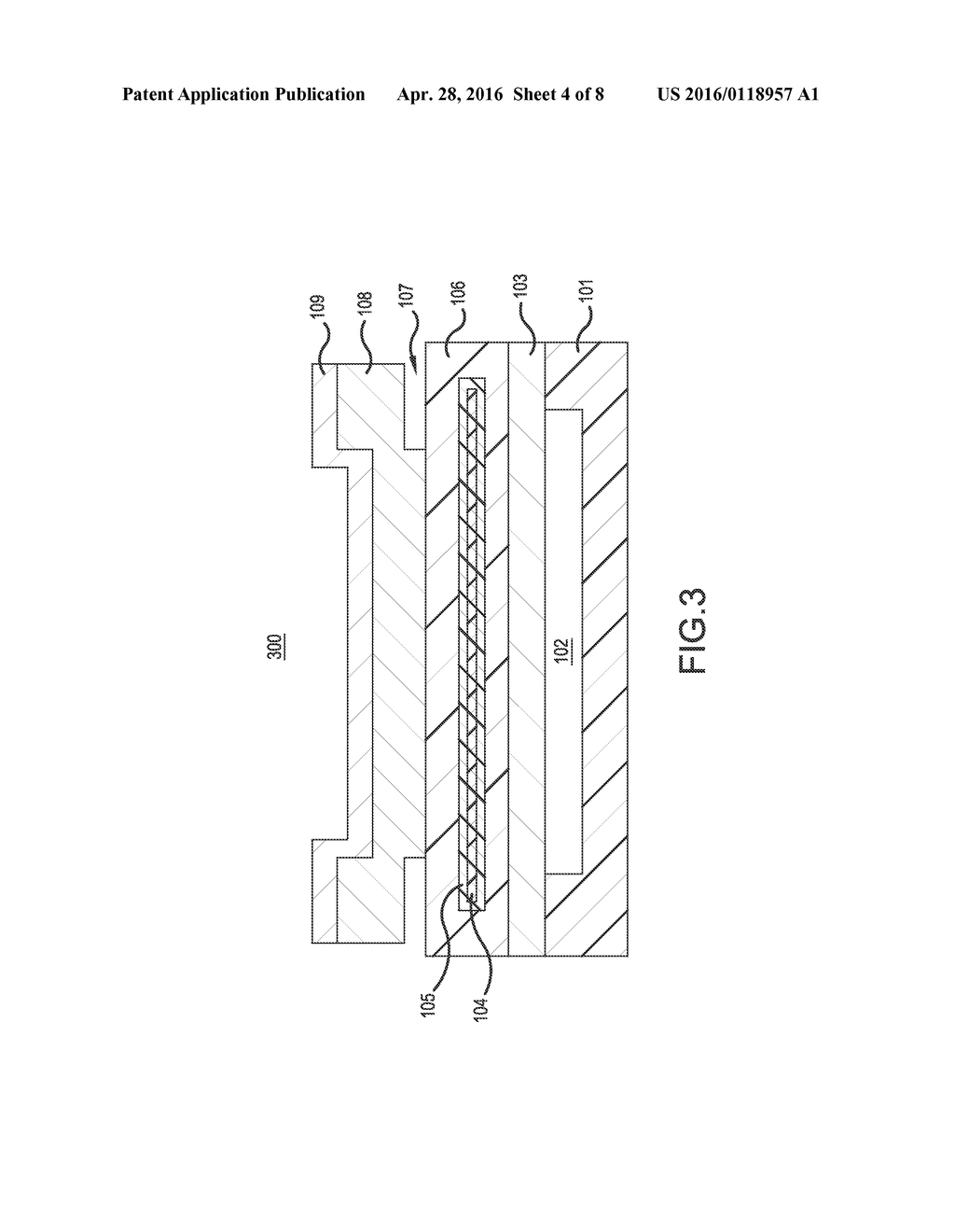 BULK ACOUSTIC RESONATOR DEVICE INCLUDING TEMPERATURE COMPENSATION     STRUCTURE COMPRISING LOW ACOUSTIC IMPEDANCE LAYER - diagram, schematic, and image 05