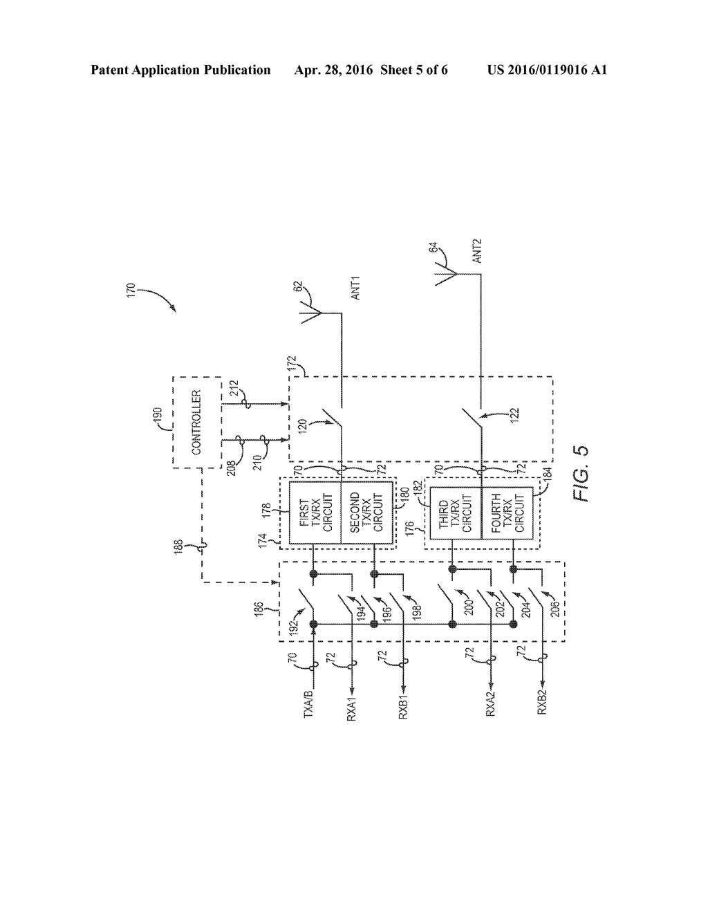 ANTENNA SWITCHING IN A COMMUNICATION CIRCUIT - diagram, schematic, and image 06