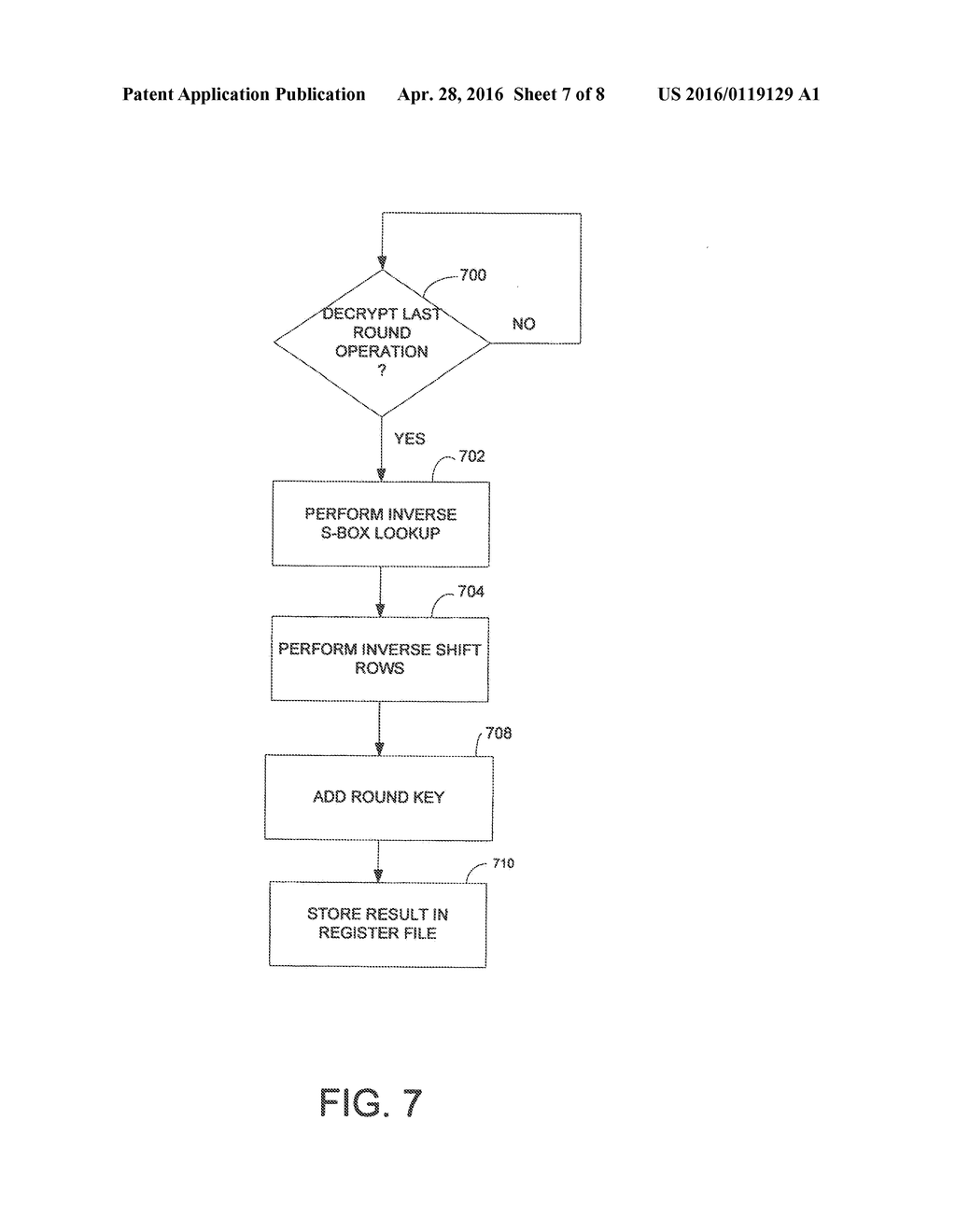 FLEXIBLE ARCHITECTURE AND INSTRUCTION FOR ADVANCED ENCRYPTION STANDARD     (AES) - diagram, schematic, and image 08