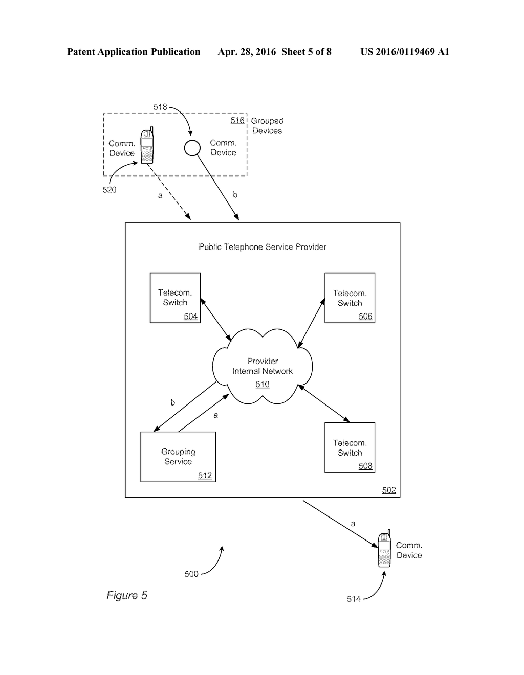 TELEPHONE NUMBER GROUPING SERVICE FOR TELEPHONE SERVICE PROVIDERS - diagram, schematic, and image 06