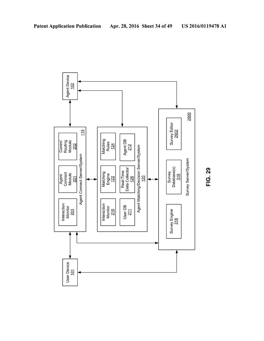 METHOD FOR CONNECTING A USER WITH AN AGENT BASED ON USER INTERACTION OF A     LINK OF A PRIOR MESSAGE EXCHANGED BETWEEN THE USER AND THE AGENT - diagram, schematic, and image 35