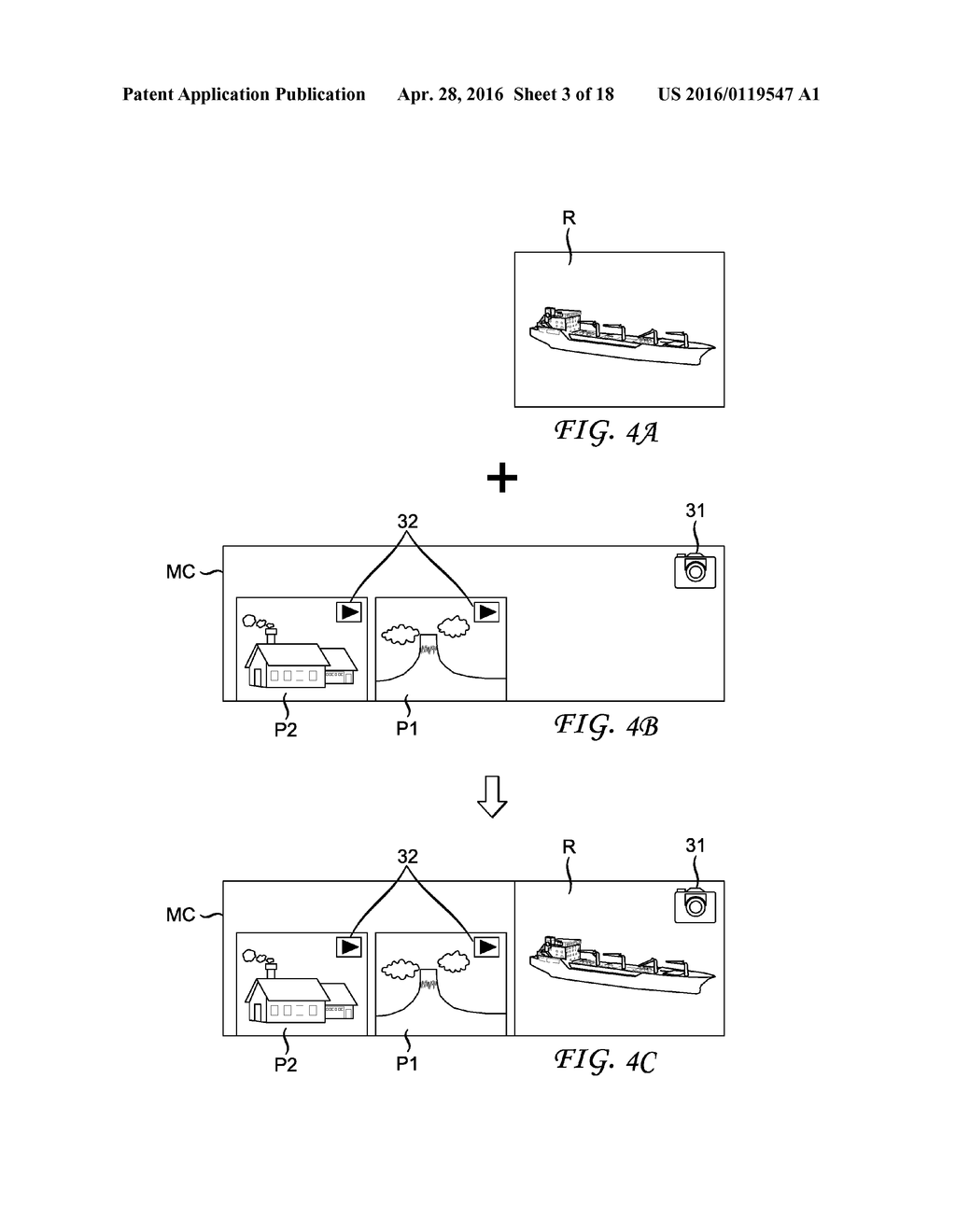 IMAGING APPARATUS, USER INTERFACE AND ASSOCIATED METHODOLOGY FOR A     CO-EXISTENT SHOOTING AND REPRODUCTION MODE - diagram, schematic, and image 04