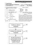 METHOD AND APPARATUS FOR VISUALLY REPRESENTING METADATA OF MEDIA DATA diagram and image