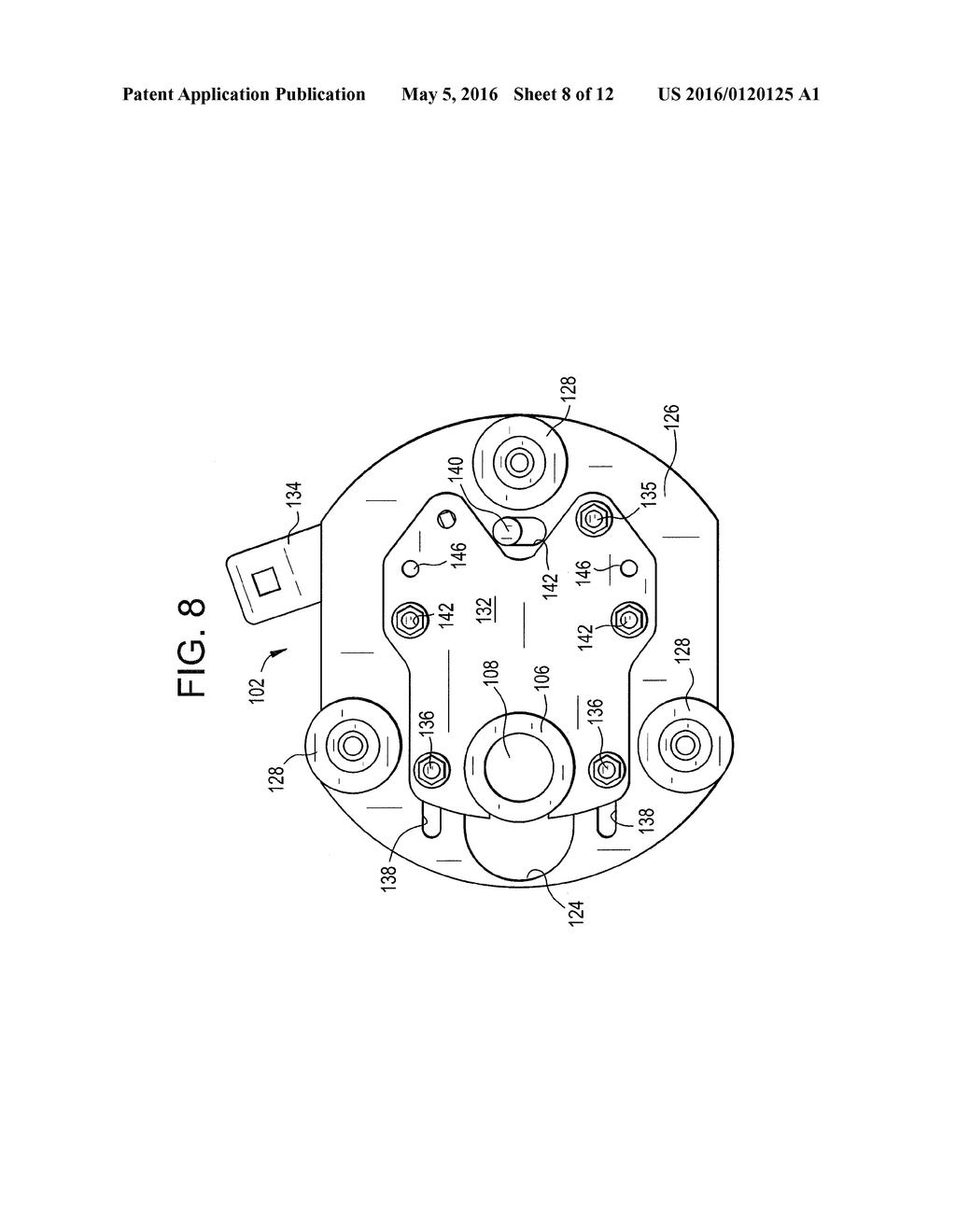 ADJUSTABLE ROLLER FRAME ASSEMBLY FOR PICK-UP REEL - diagram, schematic, and image 09